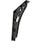 Ekena Millwork Tristan Wrought Iron Bracket, (Triple center brace), Antiqued Pewter 2"W x 12"D x 15"H BKTM02X12X15TTNAPW - alternate 1